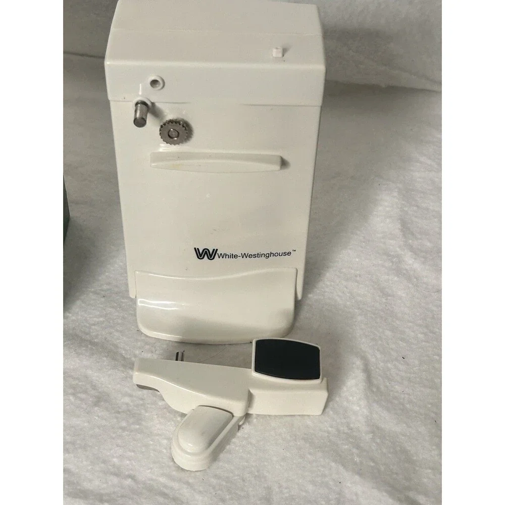 White Westinghouse Automatic Can Opener Electric Table Top White WCO-105